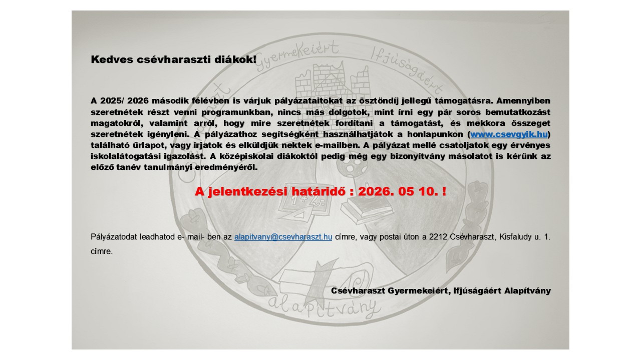 hallgat i szt nd j 2025 2026 II f l v